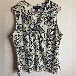 Fred David Women's Floral Sleeveless Top